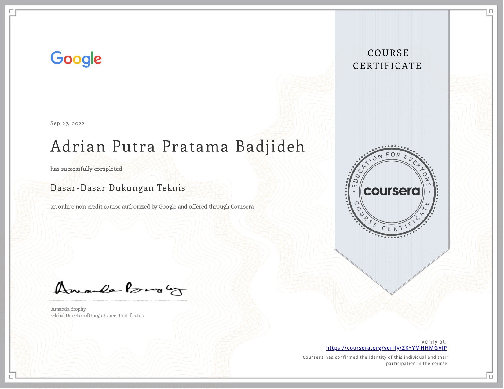 Certificate 2